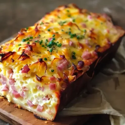 Cake au Jambon et au Gruyère Râpé