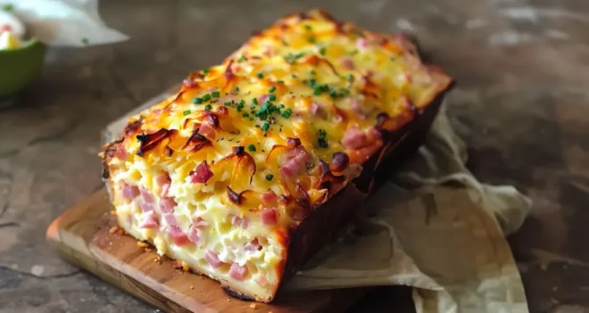 Cake au Jambon et au Gruyère Râpé