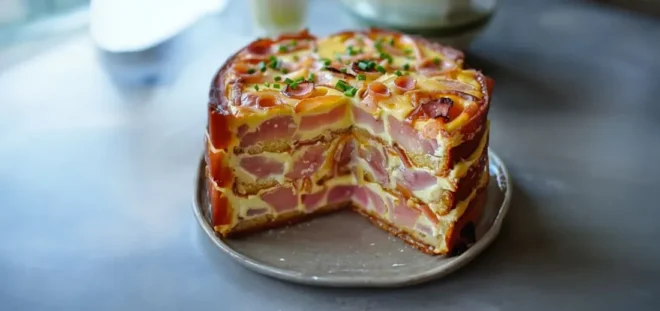Cake Salé au Jambon et au Gruyère Râpé