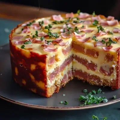 Cake Salé au Jambon et Gruyère Délicieux