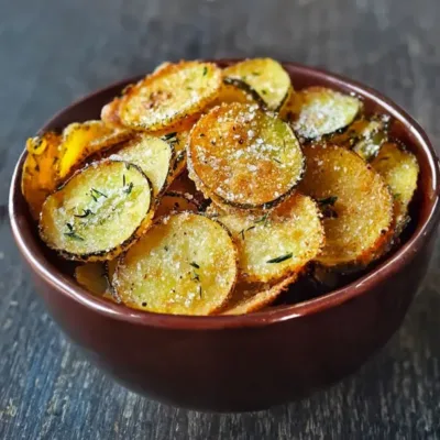 Chips de courgettes croustillantes au four
