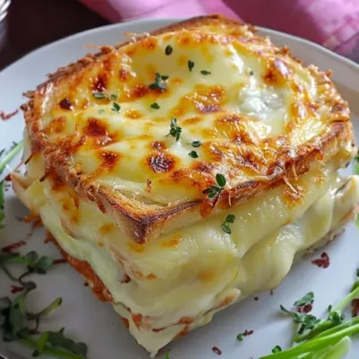 Croque Monsieur Montagnard : Délice des Alpes