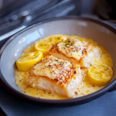 Dos de Cabillaud au Parmesan et Citron