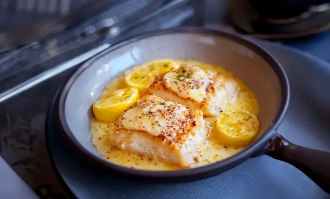 Dos de Cabillaud au Parmesan et Citron