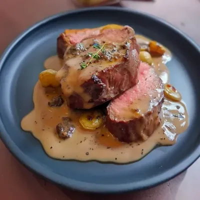 Filet de Bœuf à la Crème aux Échalotes