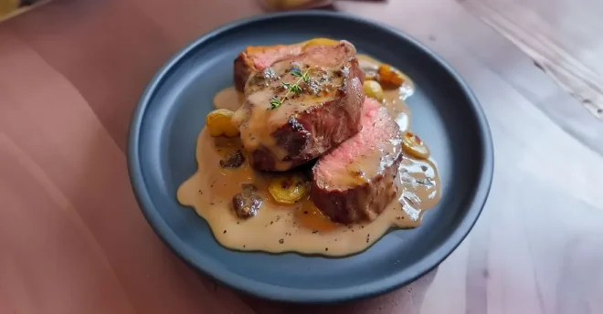 Filet de Bœuf à la Crème aux Échalotes