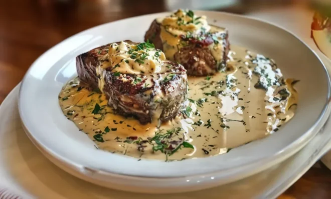 Filet de Bœuf à la Crème aux Échalotes