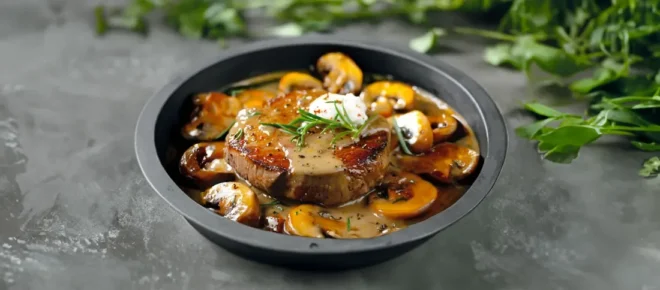Filet Mignon Au Boursin Et Champignons