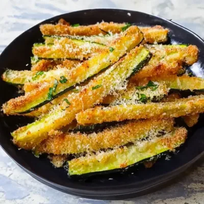 Frites de Courgettes au Parmesan Cuites au Four