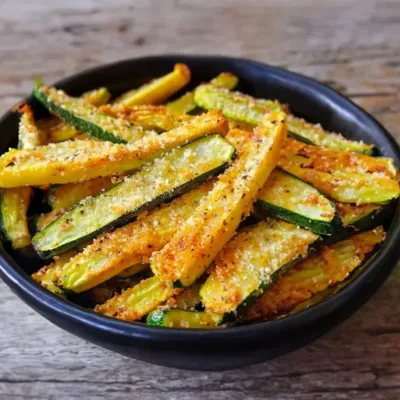 Frites de Courgettes au Parmesan Cuites au Four
