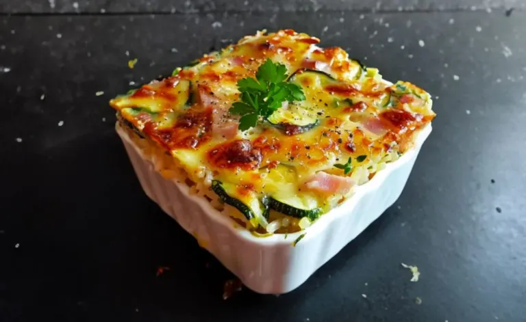 Gratin Courgettes, Jambon, Riz : Une Recette Confort pour Toute la Famille