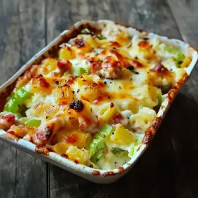 Gratin de Crozets aux Poireaux et Chorizo