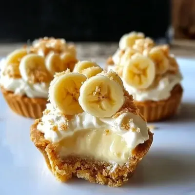 Mini Tartes à la Crème de Banane Sans Cuisson