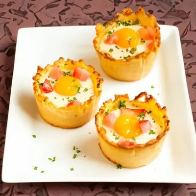 Nid Croustillant de Pommes de Terre et Bacon