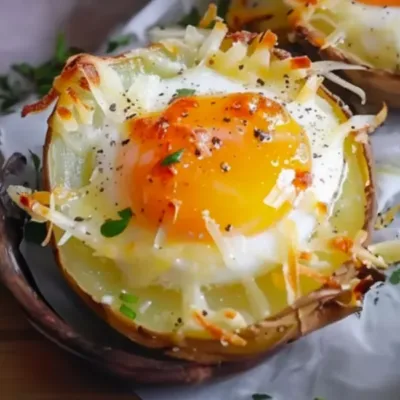 Nids de Pâques aux Pommes de Terre et Œufs