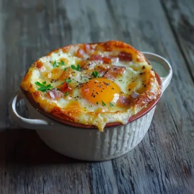 Œufs Cocotte au Reblochon et Lardons : Un Délice