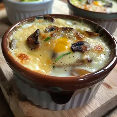 Œufs Cocotte Campagnards de Laurent Mariotte