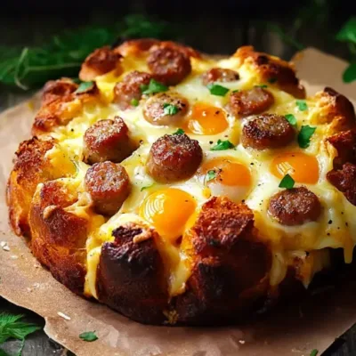 Pain de Singe à la Saucisse et Fromage