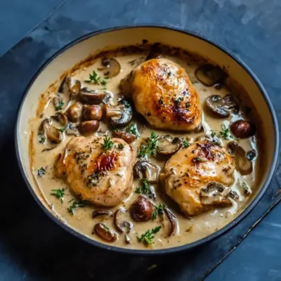 Poulet au Porto et Champignons : Recette Savoureuse