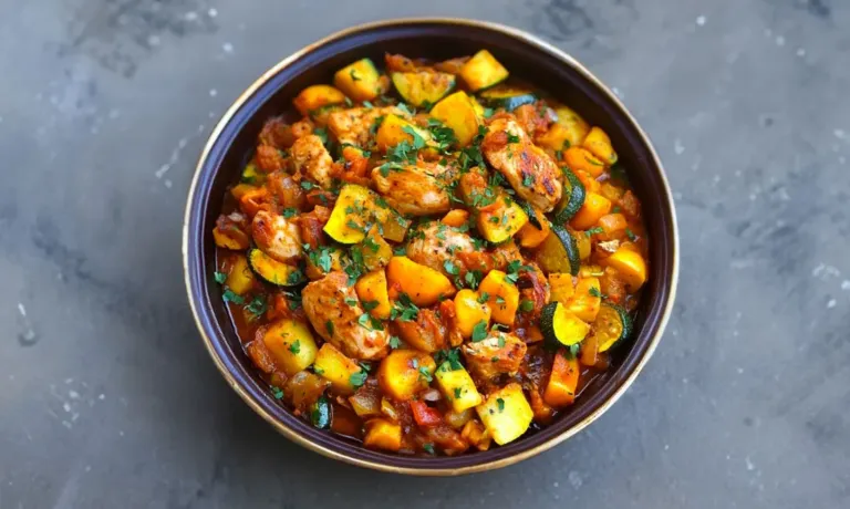 Poulet aux Courgettes façon Tajine