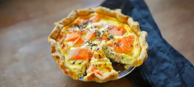Quiche au Saumon et Boursin