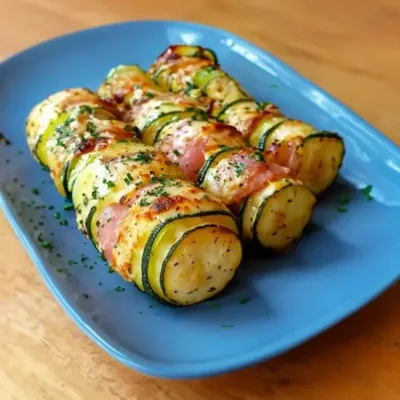 Roulés de Courgettes au Jambon : Entrée Légère