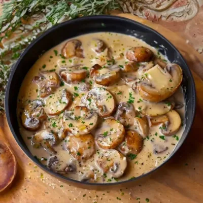 Sauce aux Champignons Crémeuse Facile