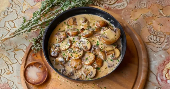 Sauce aux Champignons Crémeuse