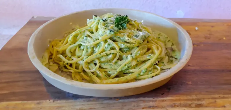 Spaghetti à la Crème de Courgette