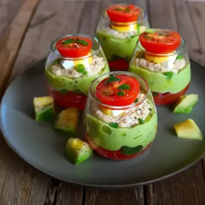 Verrines Avocat Thon Tomates Œuf : Un Délice