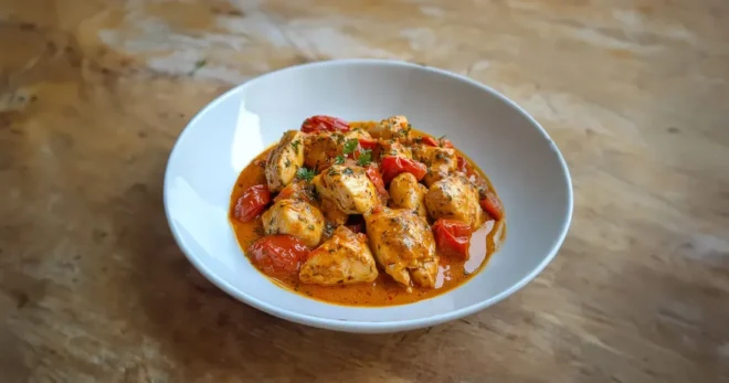 Blancs de Poulet à la Crème de Tomate