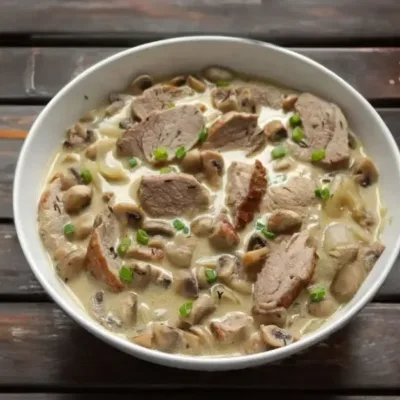 Blanquette de Filet Mignon de Porc aux Champignons
