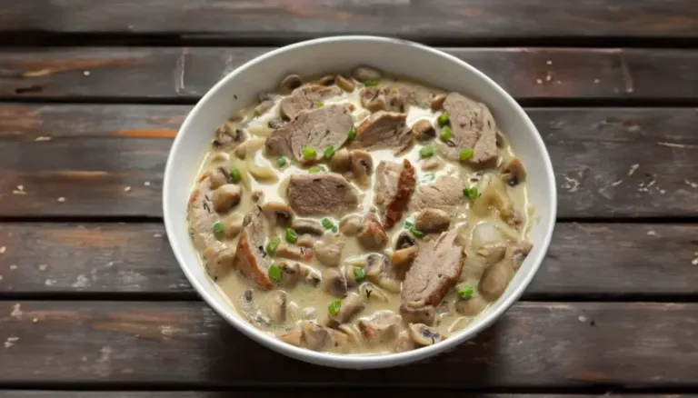 Blanquette de Filet Mignon de Porc aux Champignons