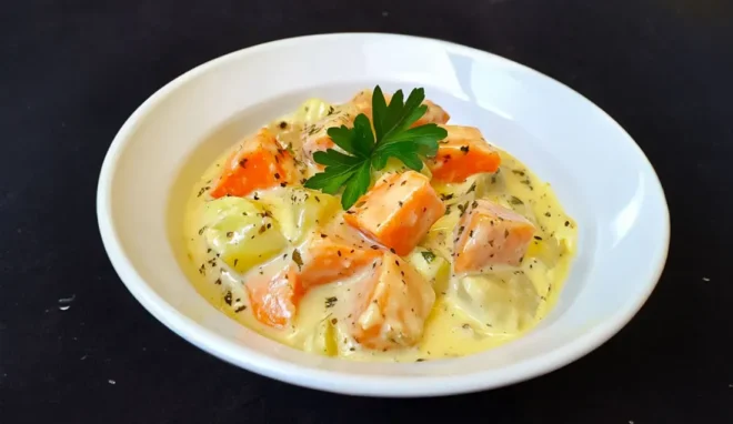 Blanquette de Saumon avec Poireaux et Carottes : Une Recette Savoureuse pour Émerveiller vos Papilles