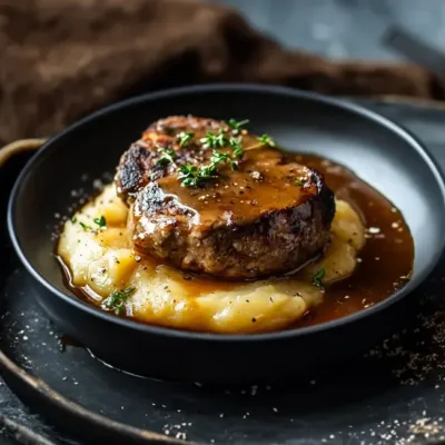 Bœuf Haché en Sauce sur Purée Crémeuse
