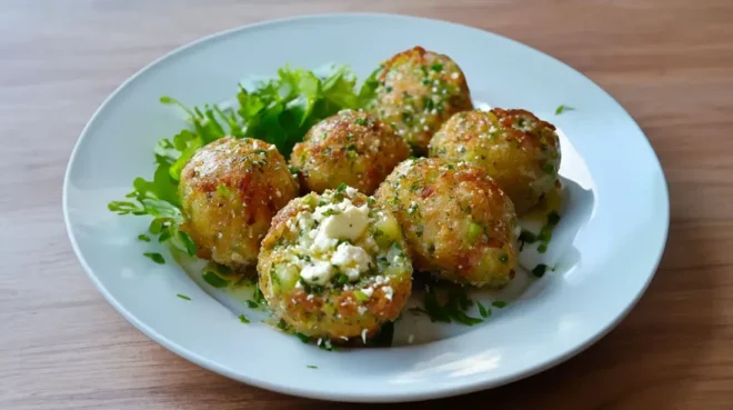Boulettes de Courgettes au Four avec Feta et Herbes : Légères et Pleines de Saveurs