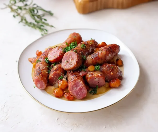 Chou Vert Braisé aux Saucisses Fumées : Un Véritable Régal !