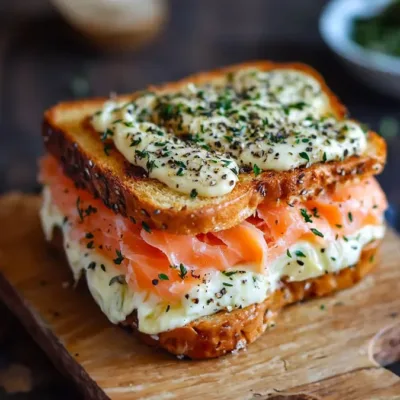 Croque Saumon Fumé et Boursin : Recette Rapide