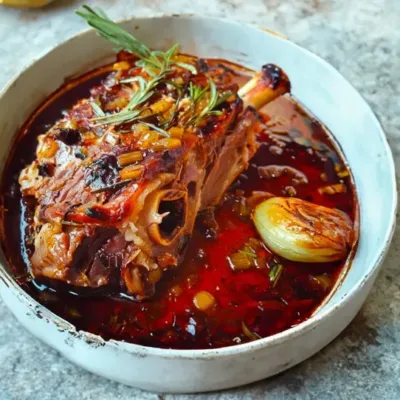 Épaule d’Agneau Confite au Four : Tendre et Savoureux