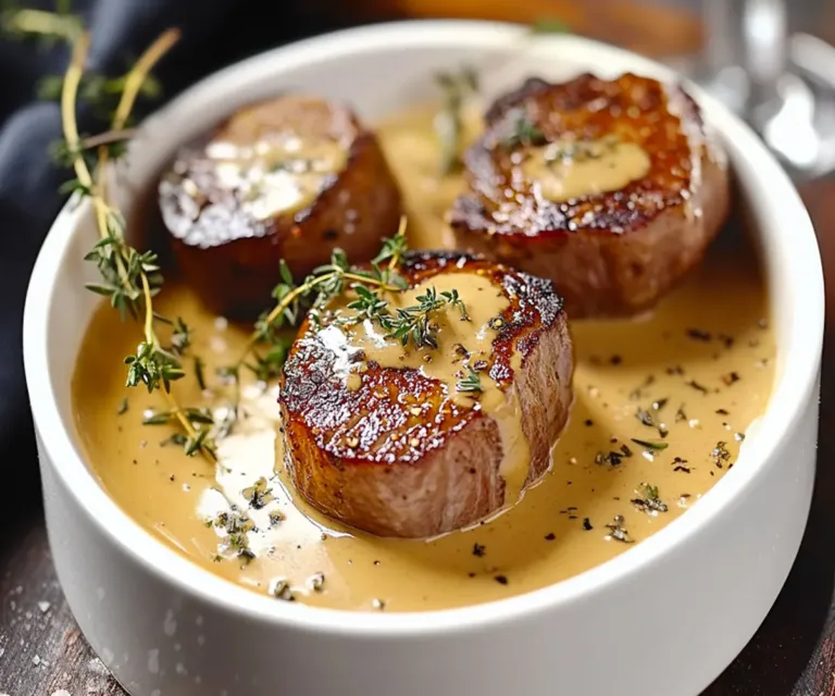 Filet Mignon de Porc à la Moutarde et au Thym