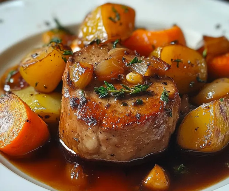 Filet mignon de porc au vin blanc : un délice tendre et savoureux