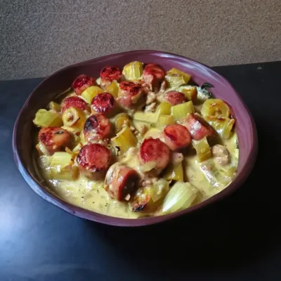 Fondue d’Endives aux Saucisses Fumées