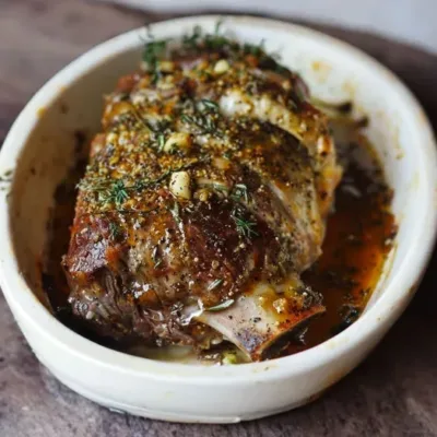 Gigot de Sanglier au Miel et à la Moutarde