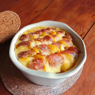 Gratin de Pommes de Terre à la Saucisse Morteau