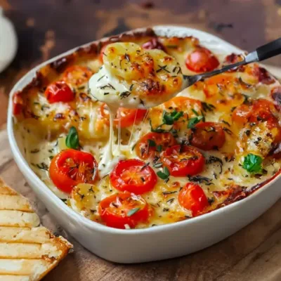 Gratin de Pommes de Terre, Tomates et Mozzarella