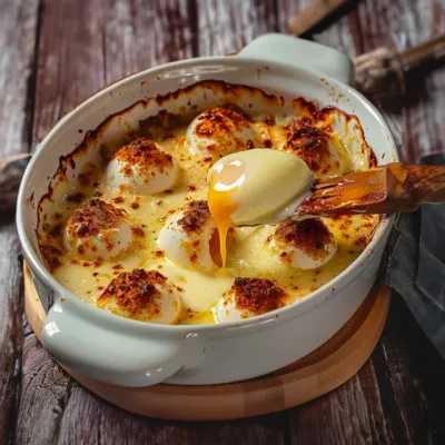 Gratin d’Œufs Durs à la Béchamel : Recette Facile