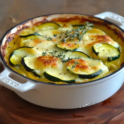 Gratin Fondant à la Courgette : Recette Savoureuse
