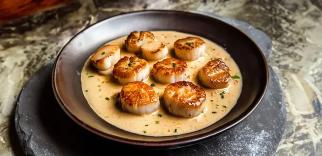 Noix de St-Jacques à la Crème