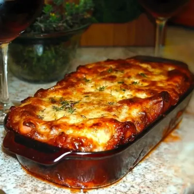 Pain de Viande Italien au Parmesan Gratiné
