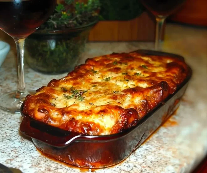 Pain de Viande Italien au Parmesan Gratiné